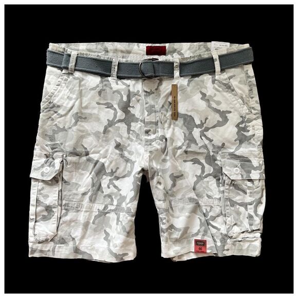 Foundry Men’s Shorts Flex Cargo Camo Belt - Picture 3 of 8